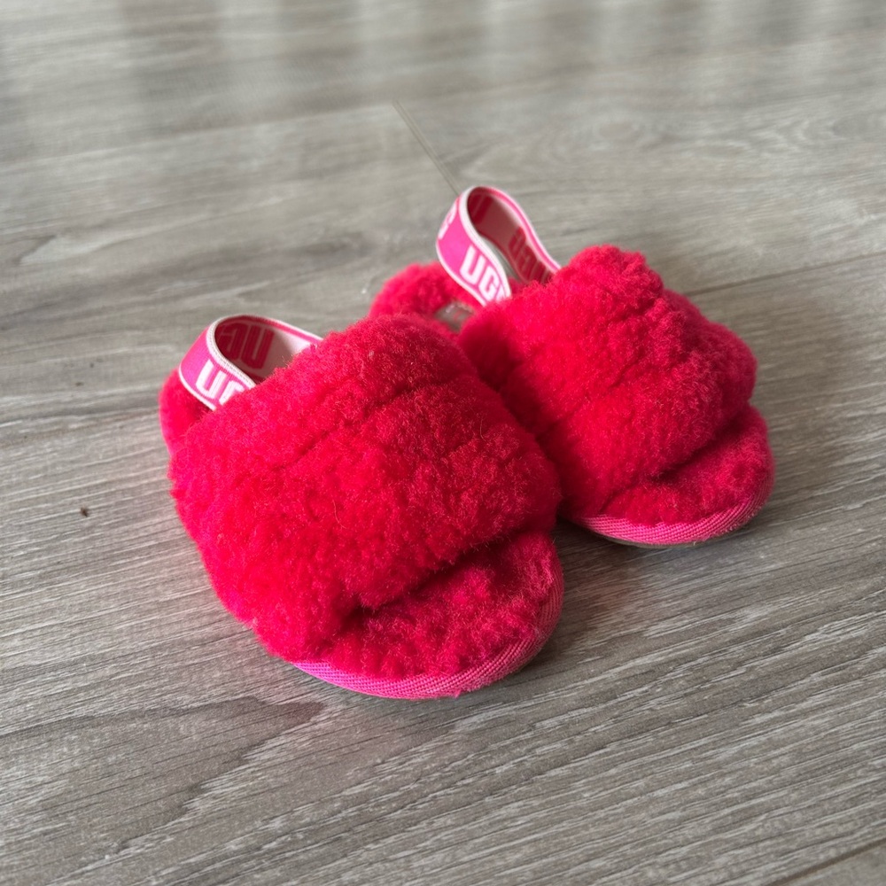 UGG Kids hot pink slippers